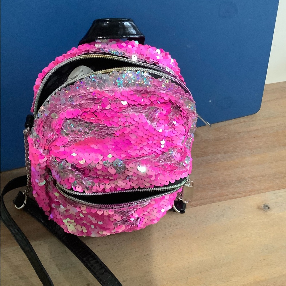 Pink Sequin Women's Backpack